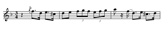 Polska efter Snickar Erik - staff notation