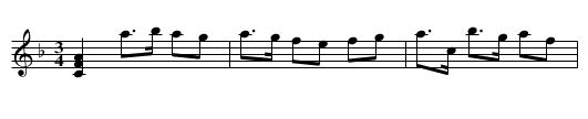 Polska efter Spel Jonte - staff notation