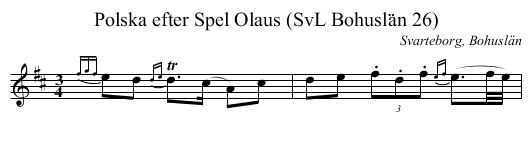 Polska efter Spel Olaus (SvL Bohuslän 26) - staff notation