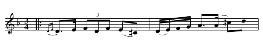 Polska efter Tholsson i Glissjöberg - staff notation