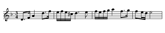 Polska efter Timas Hans - staff notation