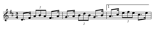 Polska fr J&auml;mtland - staff notation