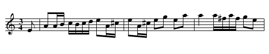 Polska fr&aring;n Borgholm - staff notation