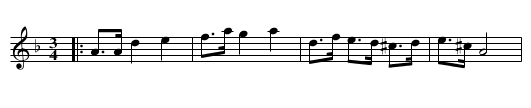 Polska från Calmar - staff notation