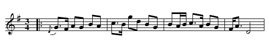 Polska från Dorotea - staff notation