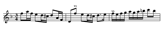 Polska från Färila - staff notation