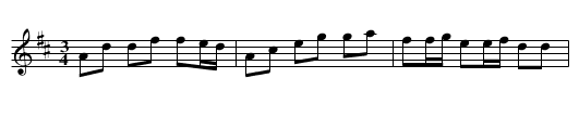 Polska fr&aring;n Gladhammar - staff notation