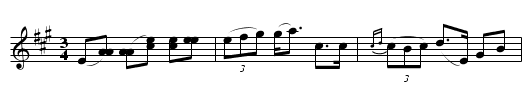 Polska fr&aring;n H&ouml;gv&aring;len - staff notation