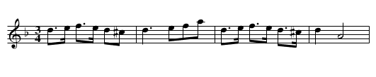 Polska från Kalmar - staff notation