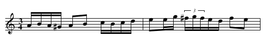 Polska från Medelpad - staff notation