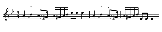 Polska från Norrbotten - staff notation