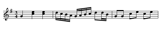 Polska fr&aring;n &Ouml;land - staff notation
