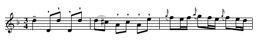 Polska från Östergötland - staff notation