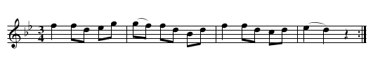 Polska från Småland - staff notation