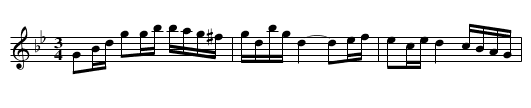Polska från Småland - staff notation