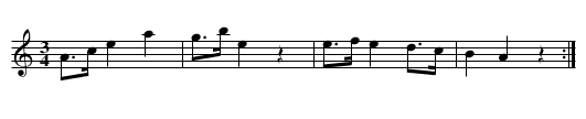 Polska från Småland - staff notation
