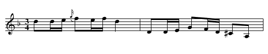 Polska från Södermanland - staff notation