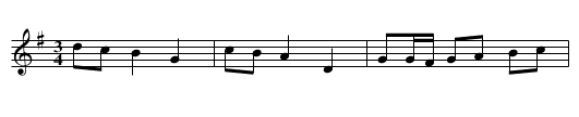 Polska fr&aring;n S&ouml;rmland - staff notation