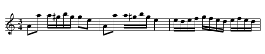 Polska från Sunhult - staff notation