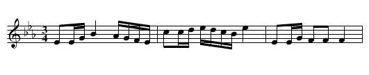 Polska från Uppland - staff notation
