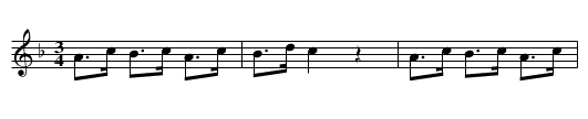 Polska från Västergötland - staff notation