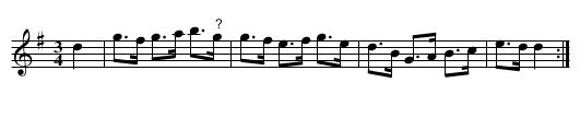 Polska från Västergötland - staff notation