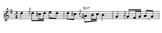 Polska från Västergötland - staff notation