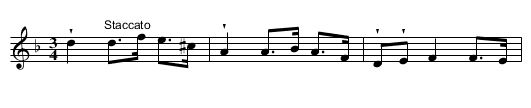 Polska från Västergötland - staff notation