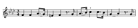 Polska från Västergötland - staff notation