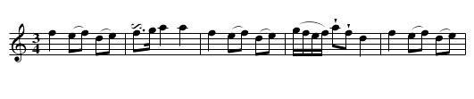 Polska från Västergötland - staff notation