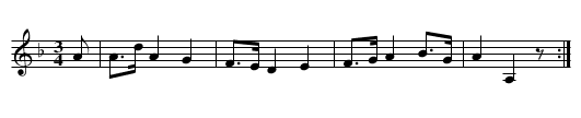 Polska från Västmanland - staff notation