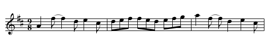 Polska from Offerdals - staff notation