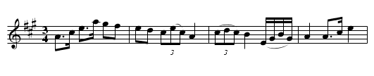 Polska i A efter John-Erik Mattson, Rätan - staff notation