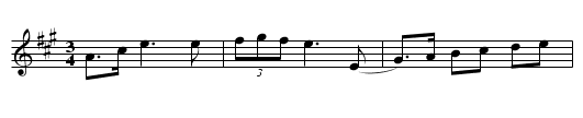 Polska i A efter John-Erik Mattson, Rätan - staff notation