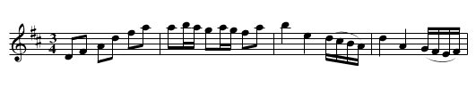 Polska i D-dur - staff notation
