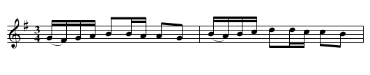 Polska i G efter Baumgarten - staff notation