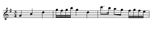 Polska i G-dur efter Lörk Olle - staff notation