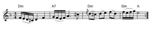 Polska i viston - staff notation