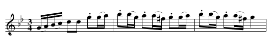 Polska (Kringellåt) efter Snickar Erik - staff notation