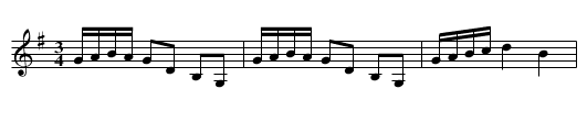 Polska ur Petter Dufvas notbok (Ma6-18) - staff notation