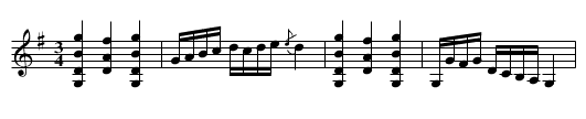 Polska ur Petter Dufvas notbok (Ma6-28) - staff notation