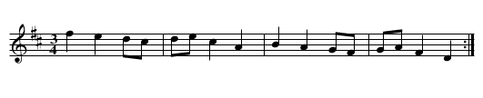 Polska ur Petter Dufvas notbok (Ma6-33) - staff notation