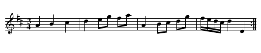 Polska ur Petter Dufvas notbok (Ma6-47) - staff notation