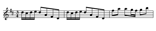 Polska ur Petter Dufvas notbok (Ma6-70) - staff notation