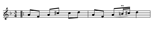 Polska ur Sven Donats notbok - staff notation