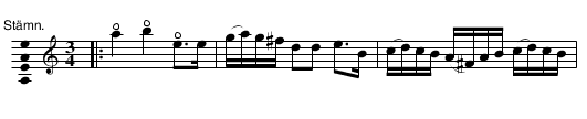 Polska - staff notation