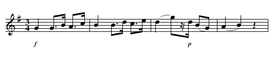 Polska - staff notation