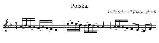 Polska. - staff notation