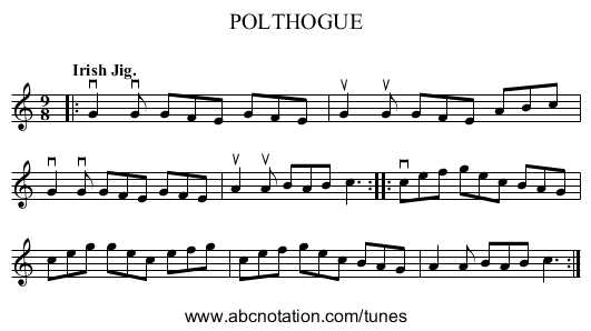 POLTHOGUE - staff notation