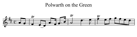 Polwarth on the Green - staff notation